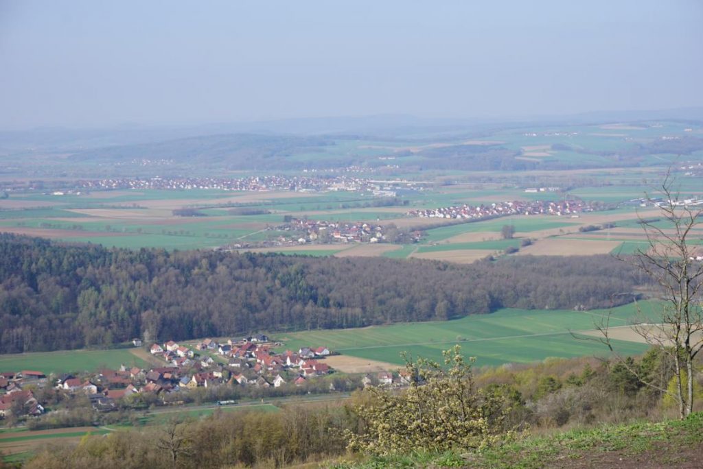 Ausblick vom Staffelberg bei Bad Bad Staffelstein
